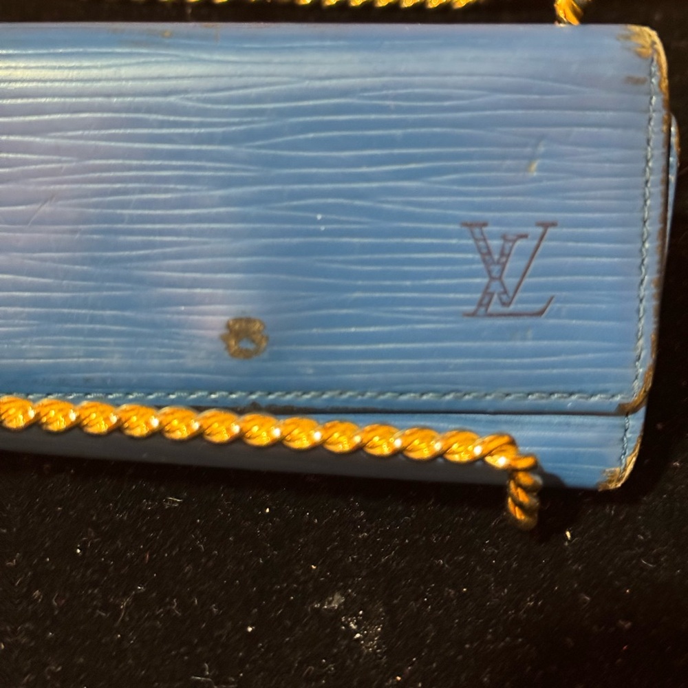 Louis Vuitton Monogram Brown and Vibrant Blue Wallet Duo - Picture 5 of 8